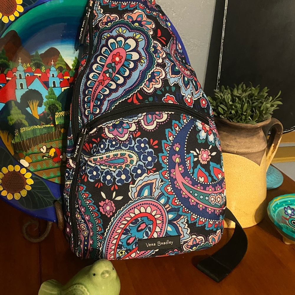 Vera Bradley Paisley Sling Backpack